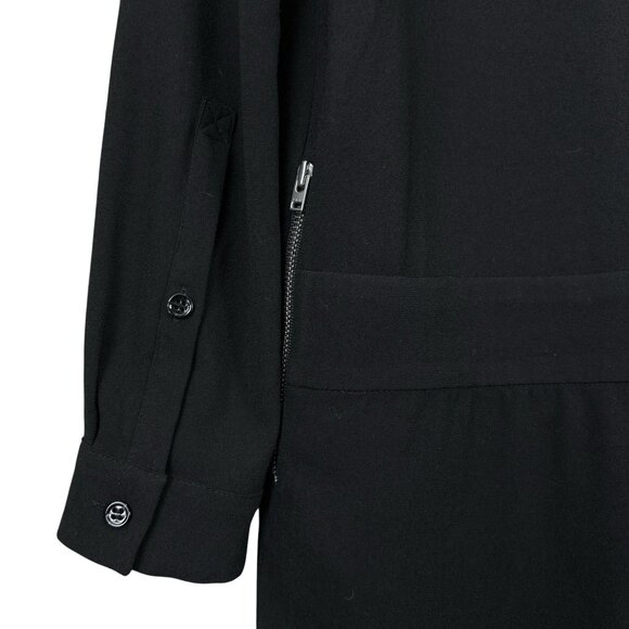 IRO Adelina Layered Keyhole Cut Out Front Cocktail Dress Black Size FR 38 / US 6 - Picture 6 of 11